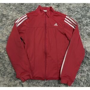 Adidas Red Jacket Full Zip Sz XL Womens Track Jacket